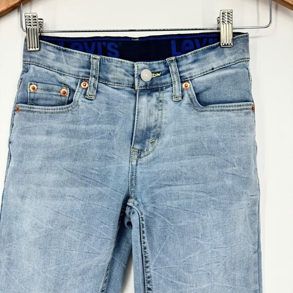 Levi's 502 Regular Taper Stretch Denim Jeans 8 Reg Light Wash - Picture 2 of 11